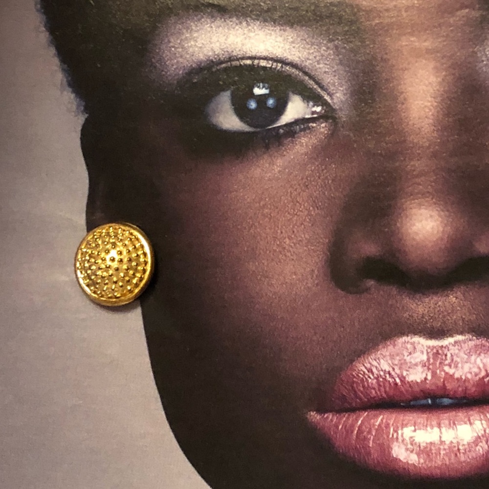 18k gold plated over sterling silver earrings